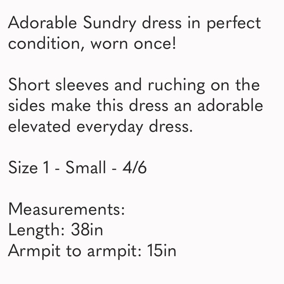 ANTHROPOLOGIE / SUNDRY MINI DRESS - Picture 5 of 5